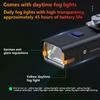 Bicycle Headlight With Built-in Fog Light TYPE-C Rechargeable Riding Light Strong Light Can Be Installed