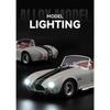 1/22 Ford Shelby Cobra 427 S/C Alloy Roadster Sports Car Model Diecasts Metal Classic Retro Car Vehicles Model Sound Light Kids Gifts