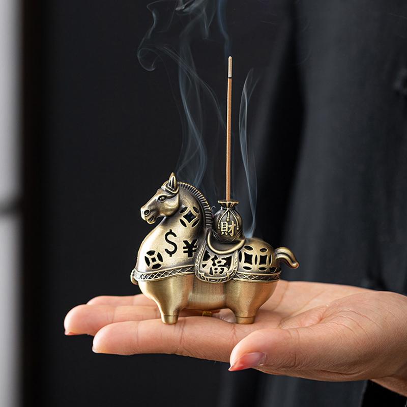 Year Of The Horse Get Rich Incense Burner Aromatherapy Burner Sandalwood Burner Incense Plate Incense Burner Crafts