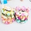 Fashion Women Bride Flowers Headband Chinese Style Flower Crown Hairband Ladies Elastic Beach Wedding Hair Accessories Headband