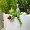 Hanging Flower Pot Edge Glass Fish Tank Pendant Resin Simulation Animal Ornament