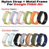 New Nylon Woven Biceps Band Armband for Google Fitbit Air Band Fitness Tracker Replacement Strap for Google Fitbit Air Straps