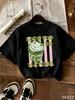 Matcha Green Tea TShirt HLine Short Sleeve With Matcha Tapioca Cup And Matcha Latte Print Harajuku Sleeve Aesthetic Clothes