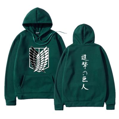 Attack On Titan Unisex's Fashion Hoodies Sweatshirts Japanese Anime Hoodie Pullovers Tops Shingeki No Kyojin Unisex Hooded Clothes