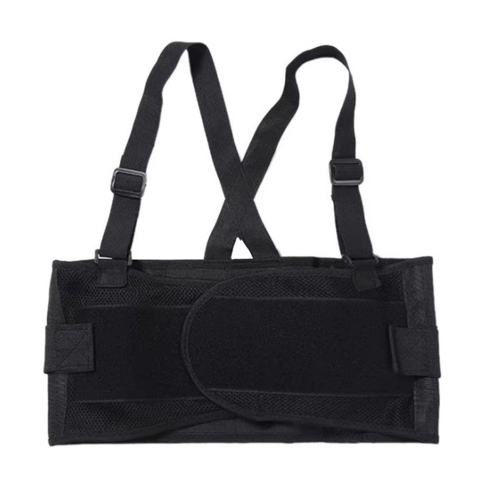 With Suspenders Spine Support Belt Breathable Lumbar Corset New Heavy Duty Back Brace  Gym Training