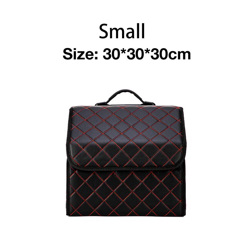 

Car Trunk Organizer Box Large Capacity Stowing Tidying Auto Trunk Storage Boxes PU Leather Folding Multi-Size SUV Storage Bag