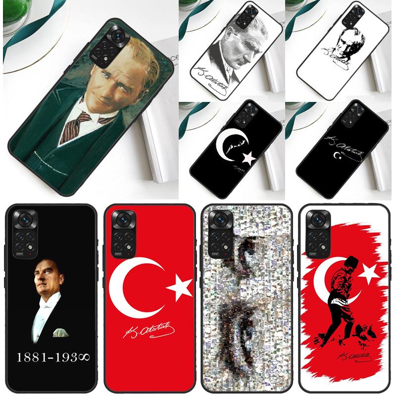 Mustafa Kemal Ataturk Case For Xiaomi Redmi Note 13 Pro 14 12 9 10 11 Pro 10S 11S 12S Redmi 10C 13C 14C 12C Cover