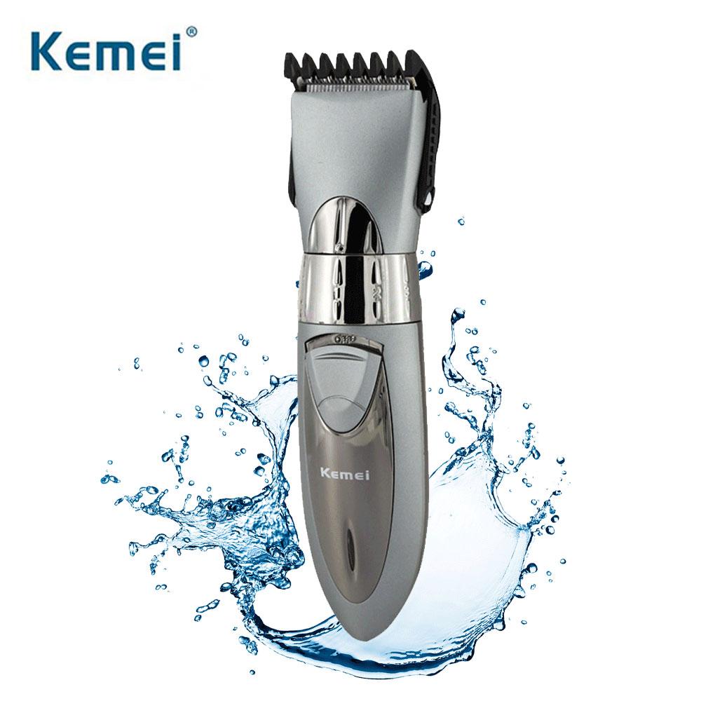 

Kemei KM-605 перезаряжаемая беспроводная электрическая машинка для стрижки волос, быстрая стрижка, водонепроницаемая, регулируемая длина стрижки, универсальный триммер для волос 43D