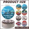 Set of 48 Havana Print Disposable Paper Drink Coasters for Bar Bulk 4 Inch Round Cup Beer Coasters Absorbent for Havana Nights Party Supplies Summer