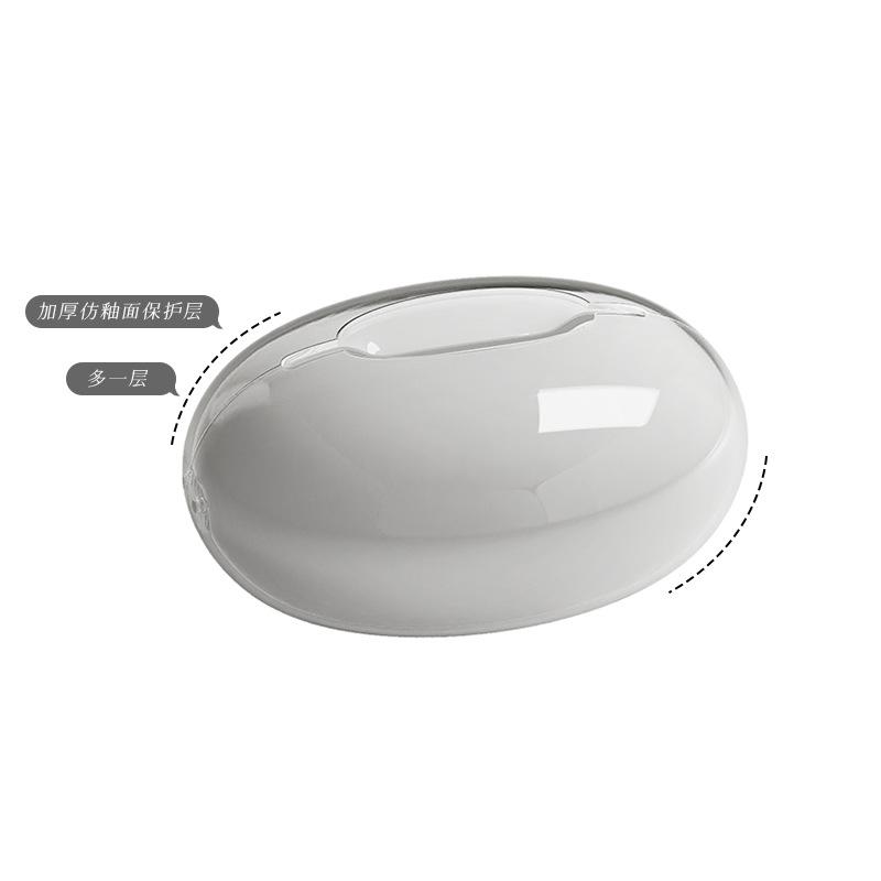 Creative Desktop Tissue Box Household High-end Art Tissue Box Living Room Tea Table Water Drop Paper Box Tissue Boxes