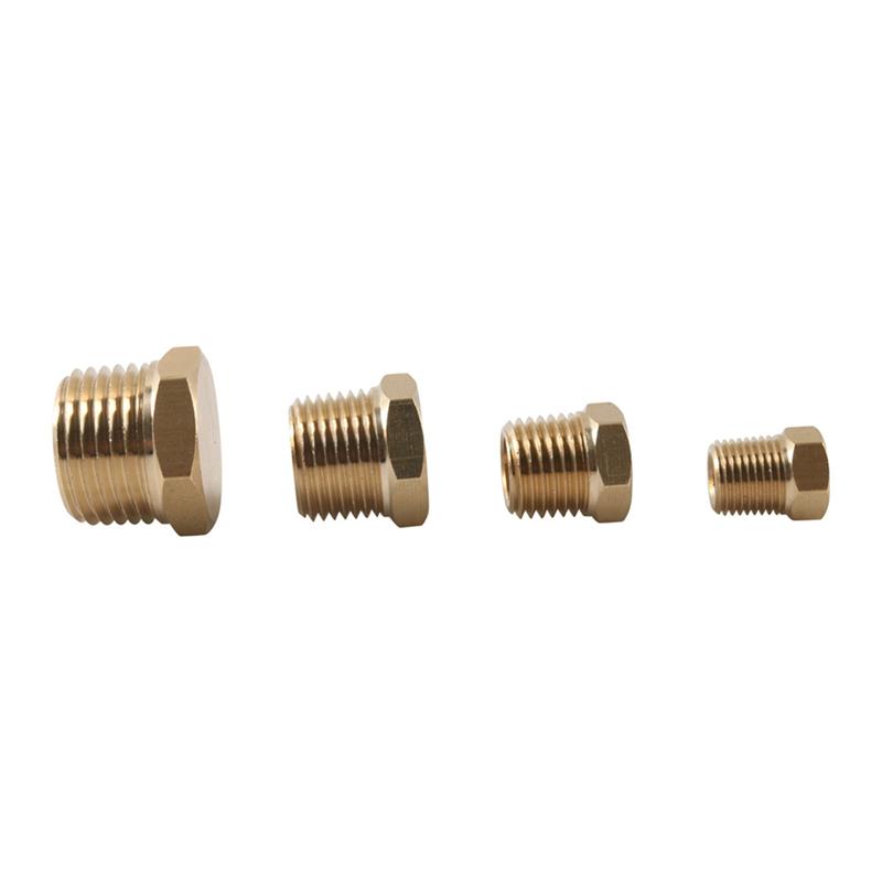 Ac29-Brass Internal Thread Hexagonal Tube Plug 24 Pcs Car Oil Pipe Plugs Oil Plug Accessories 1/8 1/4 3/8 1/2 NTP