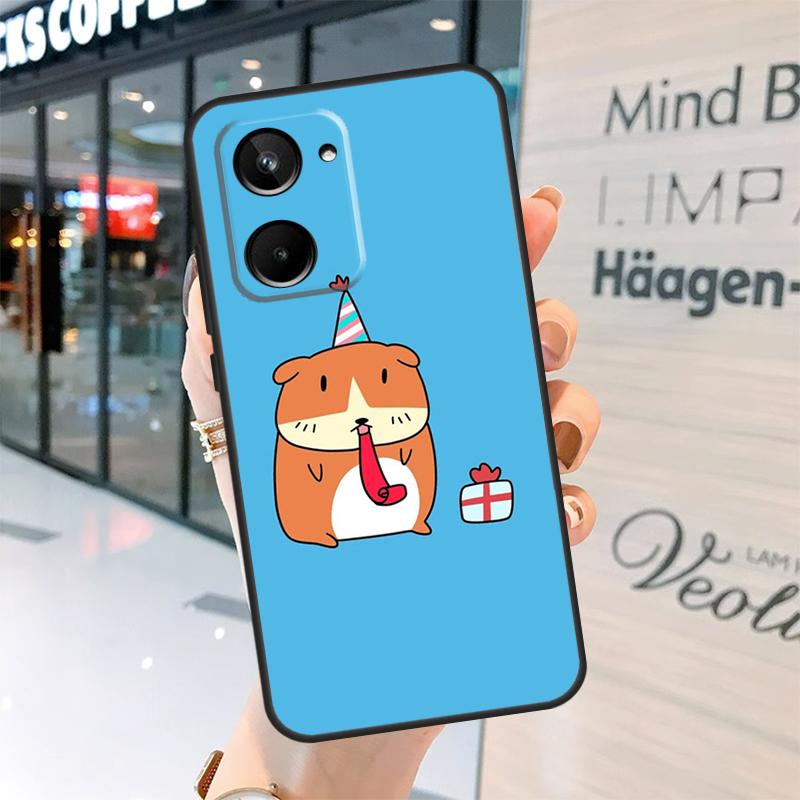 Lustiger Meerschweinchen-Ballon-Case für Realme GT7 Pro GT6 11 12 13 14 15 Pro Plus C55 C53 C35 C33 C61 C65 C67 C53 C71 C75
