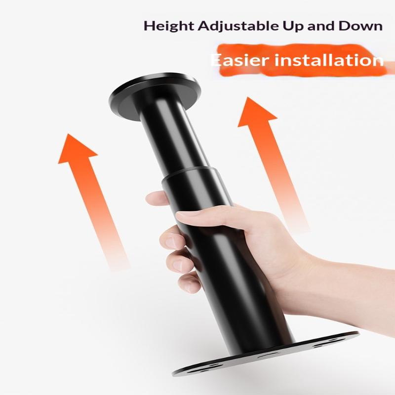 Adjustable Bed Frame Support Legs Metal Black Bed Slats Support Legs Heavy Duty Load-Bearing Bed Legs Replacement