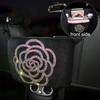 Luxuriöse Diamant-Strass-Auto-Aufbewahrungstasche, Organizer, Sitzlehnenhalter, mehrere Taschen, Auto-Rücksitz, Verstauen, Aufräumen für Frauen