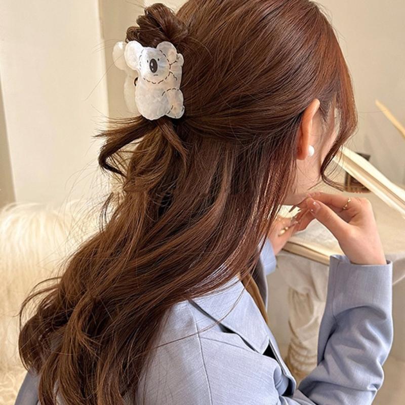 Trendy Acetate Hair Clip Strong Clasp For Long Hair Smooth Clip Lightweight Everyday Use