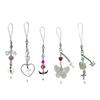 Y2K Style Phone Pendant Cute Shape Keychain Bag Pendants Keyring Sweet Fashion Accessories Acrylic Phone Charm for Phone