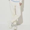 New MLB Knitted Sports Pants Unisex Cream 3FTPB0221-50CRS