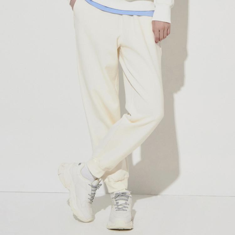 New MLB Knitted Sports Pants Unisex Cream 3FTPB0221-50CRS