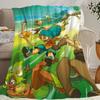 W-Wakfu Game Blanket Flannel warm comfort soft plush blanket For Picnic Beds Sofas Homes And Bedrooms