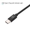 USB Type C PD Power Supply Cable with Led Light for BMPCC 4K 6K Camera Spring Wire
