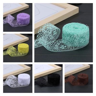 1 Rolle 10M Rüschen-Dekor Exquisit DIY Polyester Visueller Effekt Hart