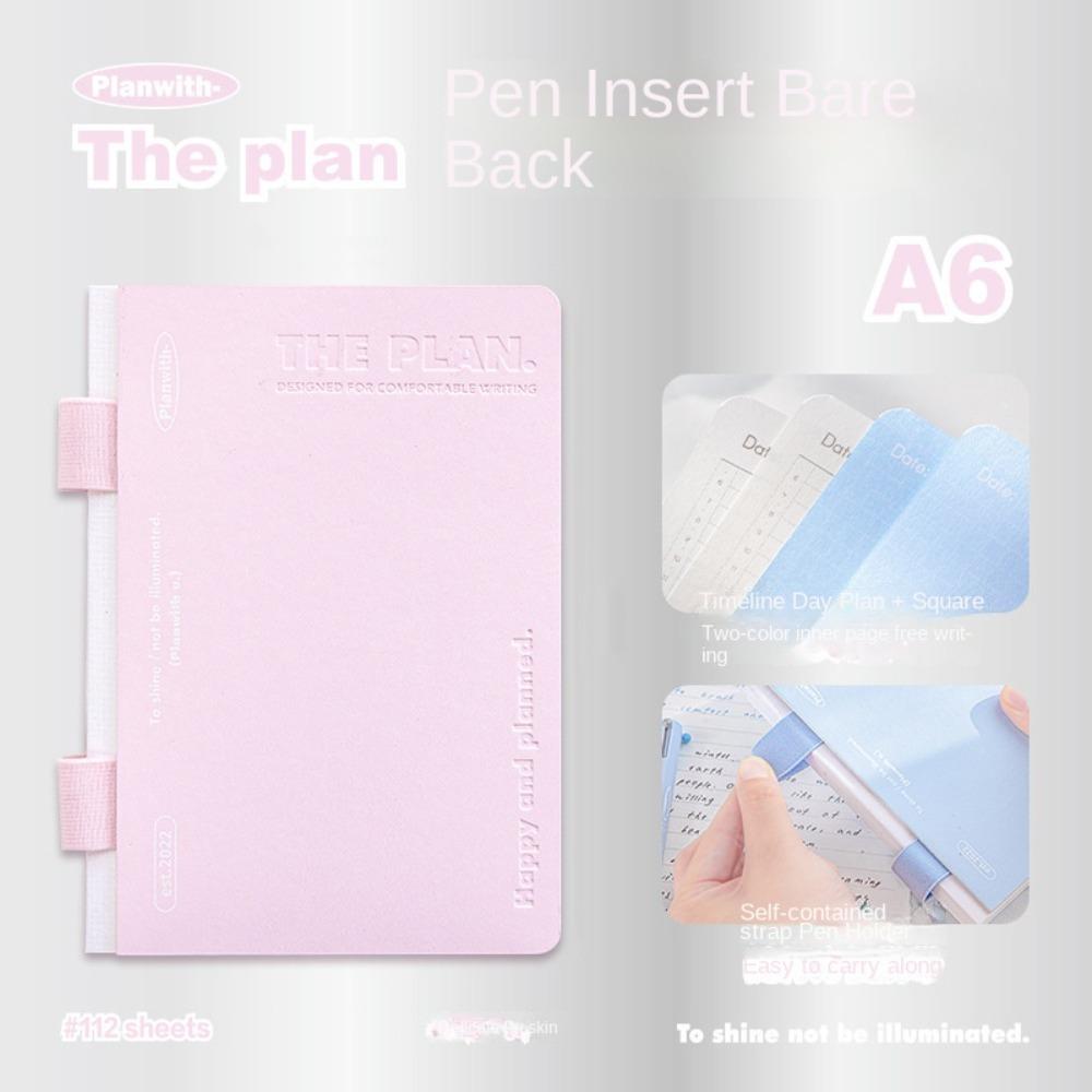 

Цветная тетрадь с разлинованными страницами, градиентная тетрадь формата А6 с отрывными листами, школьные канцелярские принадлежности розовый