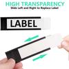 Protective Film C Channel Label Holder White Paper Cards Shelf Label Holder  Warehouse Organization