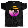 New Fashion Brand Tshirt Cotton Summer Short Sleeve Tee Purple Synthwave Style Sunset Retrowave Many Color Tops Unisex Teeshirt
