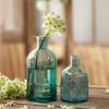 6Pcs Transparent Colored Glass Vase Hydroponic Plant Flower Bottle Nordic Style Living Room Home Office Desktop Decoration