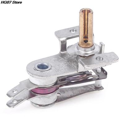 1PC Prata 250V 16A Interruptor de Temperatura Ajustável Termostato de Aquecimento Bimetálico KST201-2A KDT-200