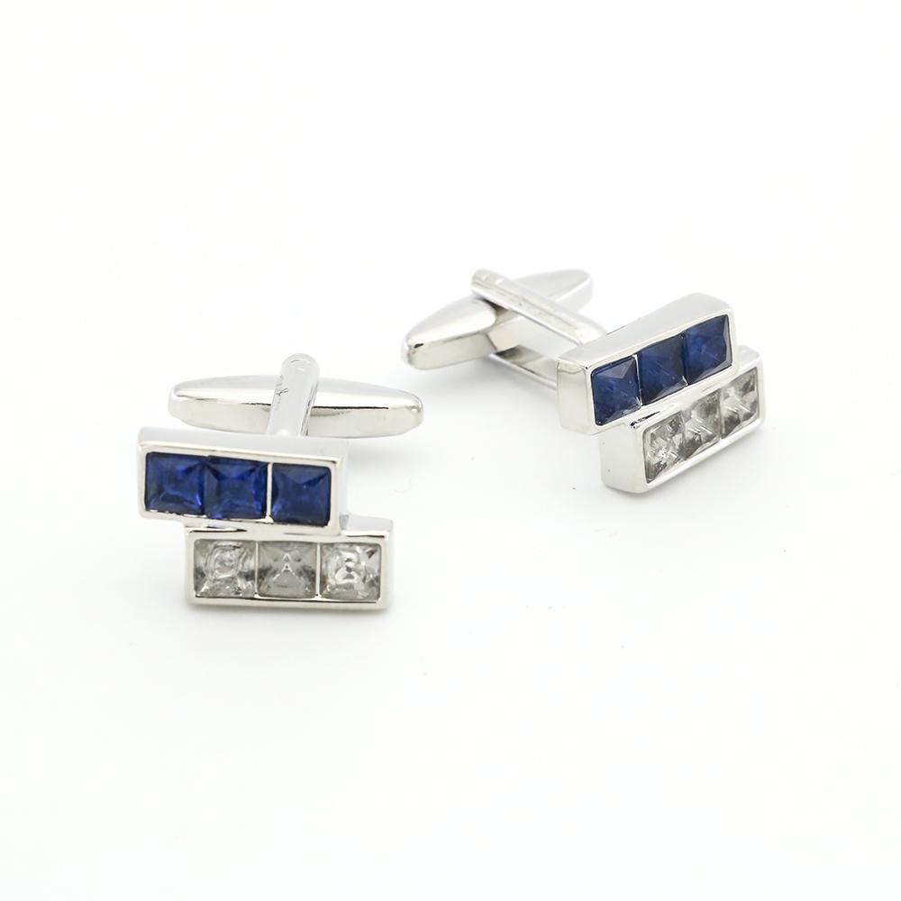 Igame Crystal Cuff Links Quality Brass Material Stone Cufflinks For Wedding Men