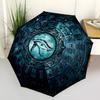 1pc Eye of Horus, Hieroglyphics Automatic Open/Close Umbrella with Folding Feature Compact Travel Umbrella, Lightweight Design, for Commuting152