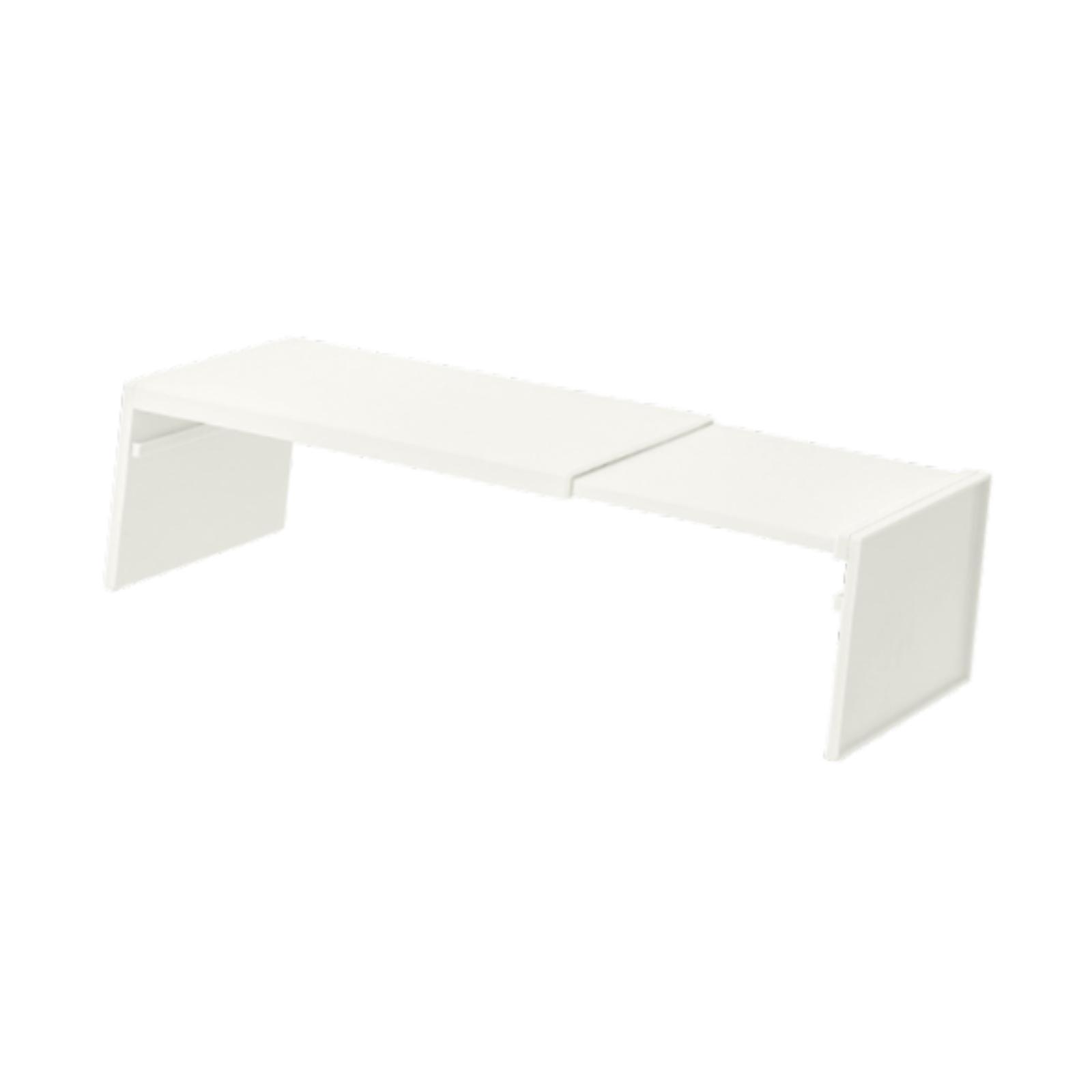 

Kitchen Retractable Storage Rack Countertop Cabinet Partition Rack with Non-slip Mat Sturdy Cupboard Organizer for Tabletop белый