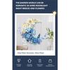 Creative Expert Eternal Moon Flowers Building Blocks Home Decoration Wall Hanging Rose Bouquet DIY Bricks Girls Valentine Gifts