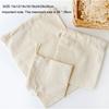 1pcWhite Drawstring Pouches Gift Blank Bags for DIY Cotton Hemp Bags Jewelry Display Packaging Storage 10x12/14x16/19x24/28x26cm