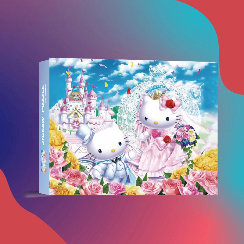 1,000-Piece Cute Healing Jigsaw Puzzle: Adult High-Difficulty Decompression Toy, Educational Gift for Girls