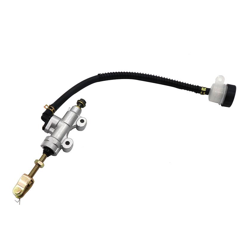 Universal Motorcycle One-line Pump Rear Brake Pump Foot Hydraulic Master Oil Cylinder Refit белый