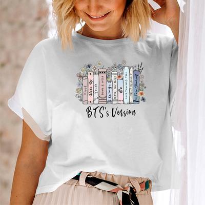ZX TEE Vintage Korejská Popová Skupina Alba Tričko K-POP Verze Tričko Armádní Tričko Dámské Pop Music Tričko Korejské Popové Tričko Jin Armádní Tričko