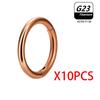 1/10 /50Pcs G23 Titanium Nose Ring Hoop Earring For Women Piercing Jewelry Lip Ear Ring Hoop Mixed Color Body Clips Hing