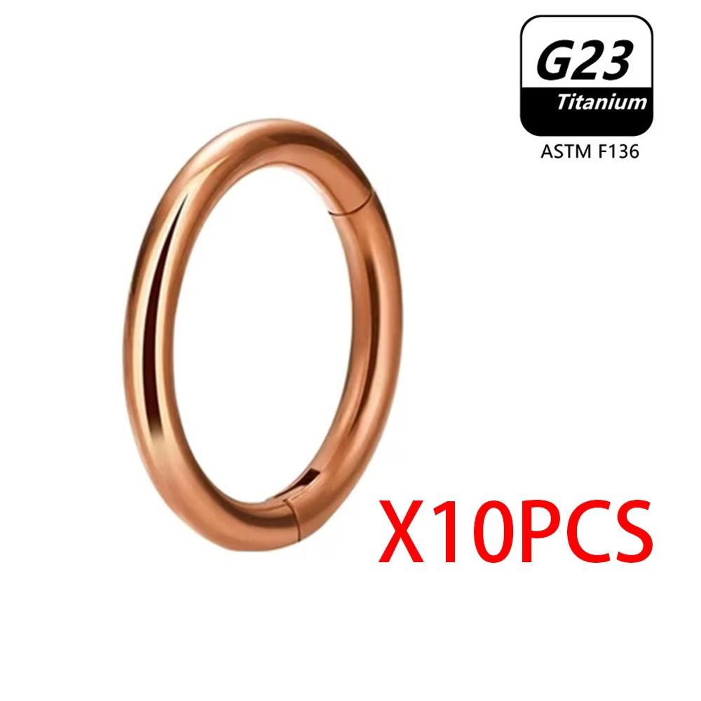 1/10 /50Pcs G23 Titanium Nose Ring Hoop Earring For Women Piercing Jewelry Lip Ear Ring Hoop Mixed Color Body Clips Hing