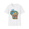 I Am Wisconsin State Map T-Shirt | Cheese, Dairy Farm, Badger Mascot