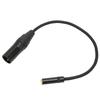 XLR Male to 3.5mm Female Calbe 0.3m 0.98ft XLR Connector Converter for Amplifiers Mixers