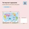 Set Mappa Laminata Cina e Mondo per Bambini Beidou