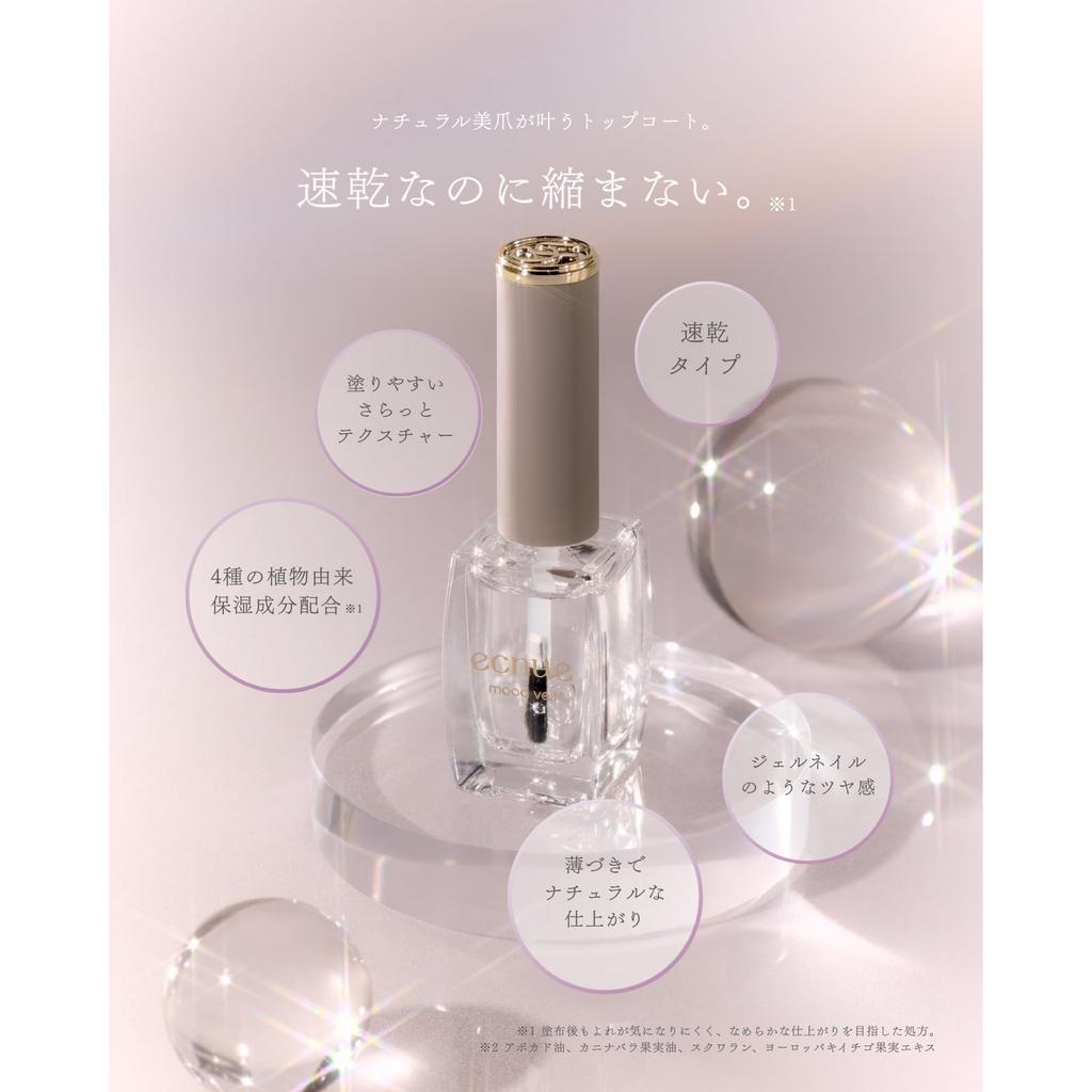 [Official] ecnue Quick-Drying, Shrink-Free Top Coat Nail Polish Dazzlin Top Coat 10ml Nail Gel Nail Look dazzlin top coat ecnue