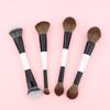 4 Double-Headed Makeup Brushes, Multi-Functional Makeup Brush, Loose Powder Brush,Concealer Brush, Blush Brush, Gift for Ladies and Girls