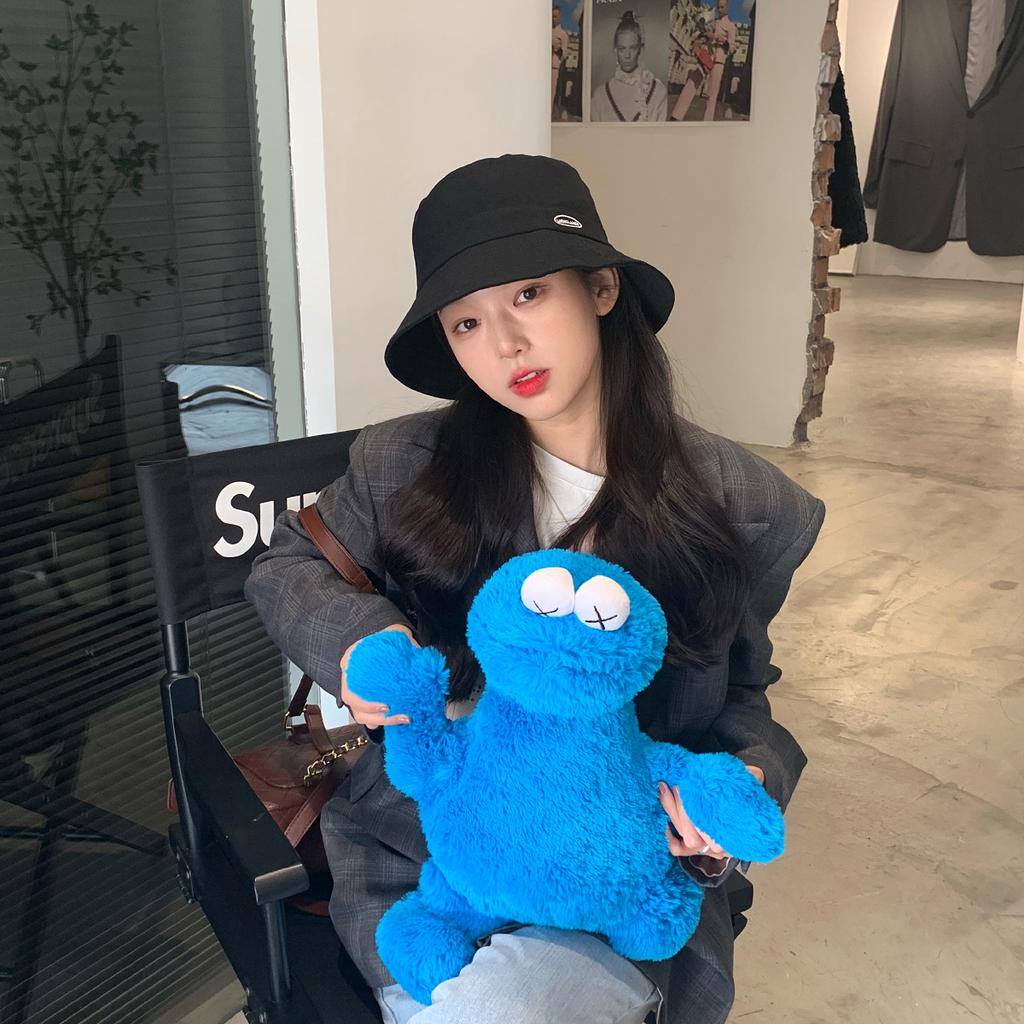 Spring embroidered bucket hat women's versatile leisure outdoor big eaves sunshade basin hat children