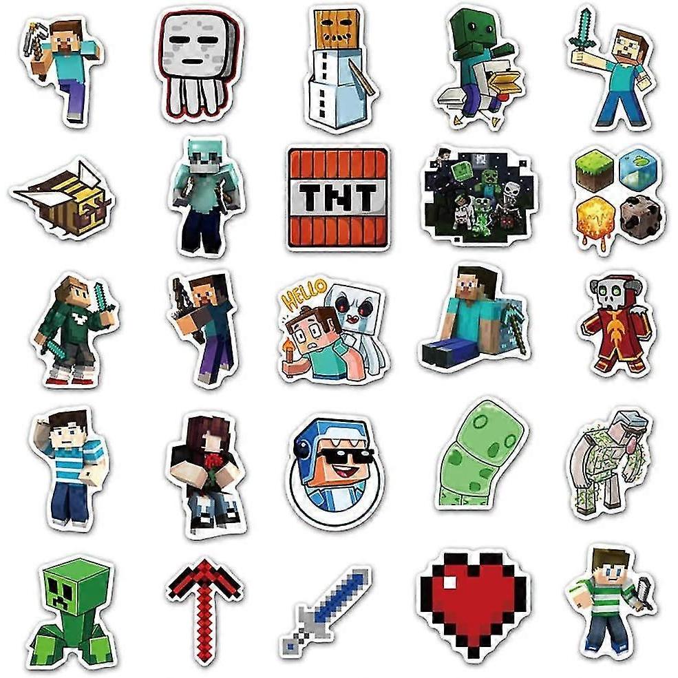 50 Packs | Vinyl Waterproof Stickers Laptop, Bumper, Water Bottle, Computer, Phone, Hard Hat, Car Stickers And Decals, (For Mining)