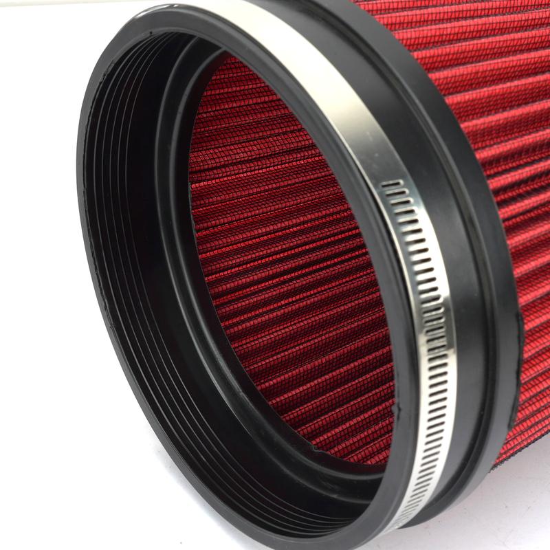 Universal High Flow Cone Air Filter 150mm 6inch for Cold Intake Pipe Racing Car Engine Air Inlet Washable Cold Air Intake Filter