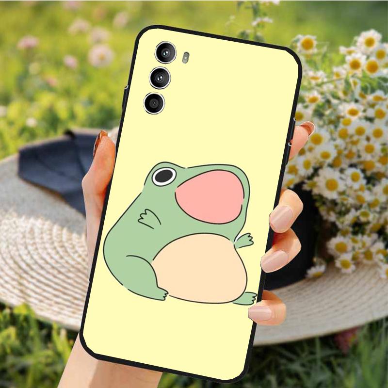 

Phone Case For Motorola Edge 50 40 Pro 50 40 30 Ultra Neo Fusion Moto G84 G54 G24 G53 G72 G60 Cartoon Frog Case Moto G84
