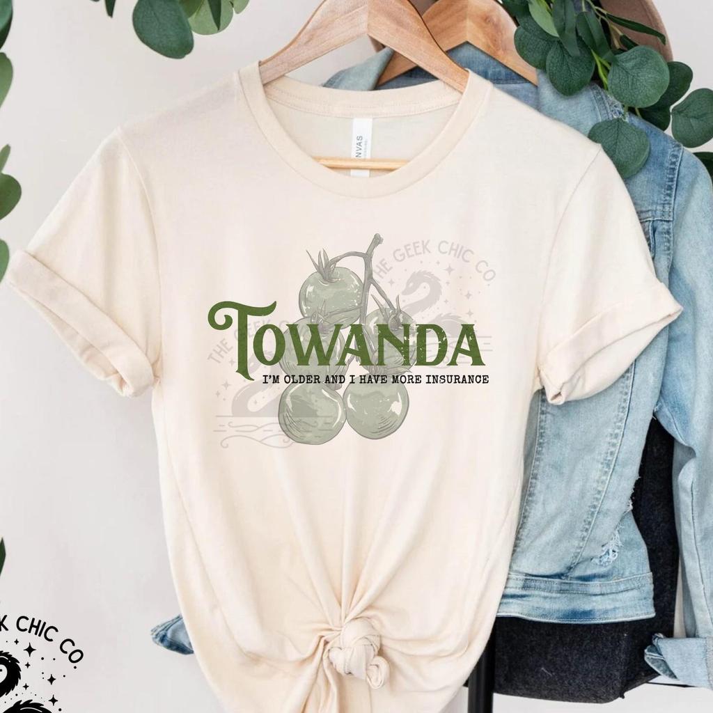 Towanda Fried Green Tomatoes Unisex T-Shirt and kids shirt: Gildan, Bella+Canvas, Comfort Colors Unisex S–5XL